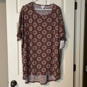 Lularoe hi/lo Dusty Rose pink mauve shirt Women’s size XL—-NWT